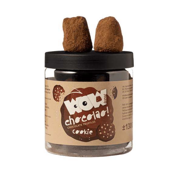 Keks-Crumble Schokoladen-Trüffel Geschenkglas 130g | Knusprige Keks-Schokolade