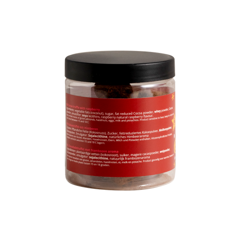 Schlichte Schokoladentrüffel - Weihnachtsedition - Geschenkglas 130g