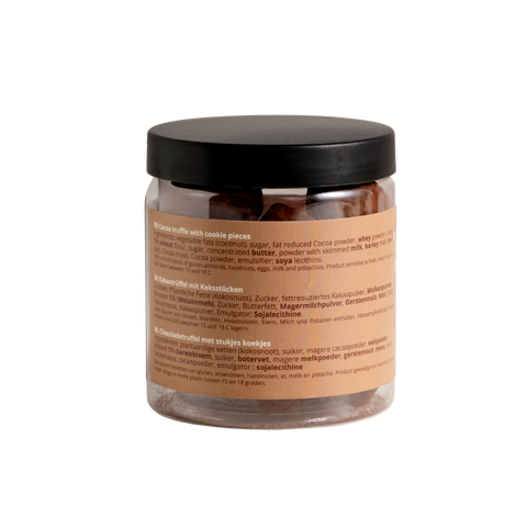 Truffes au chocolat nature - Édition Noël - Pot cadeau 130g