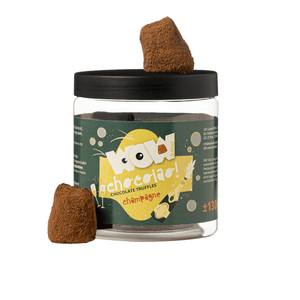 Truffes au chocolat au champagne - Pot cadeau 130g