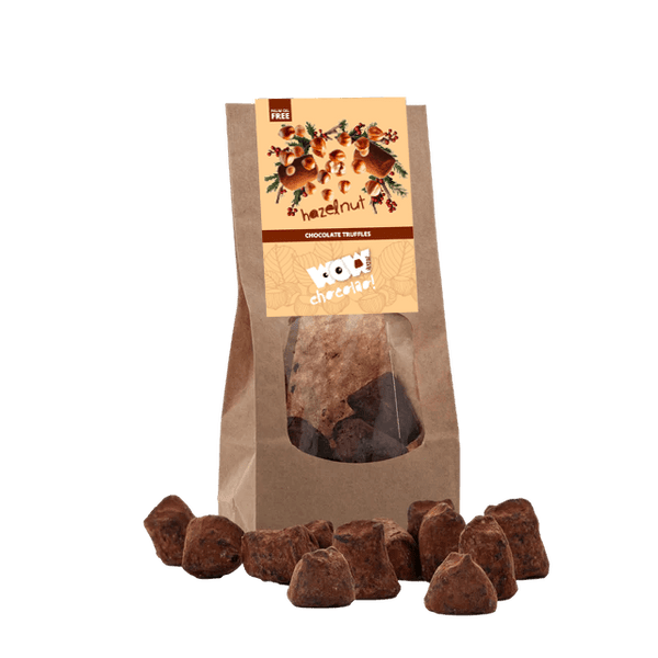 Truffes au chocolat noisette - Édition Noël - Sac biodégradable 130g