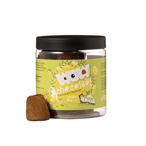 Lemon Pie Chocolate Truffles - Easter Edition - Gifting jar 130g - WOW Chocolao!