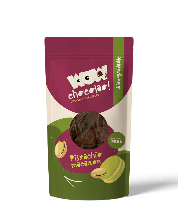 Macaron pistache - Sac biodégradable 200g